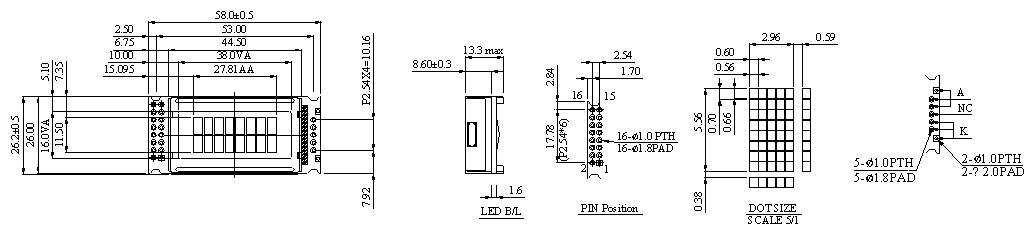 Character LCD Modules - VC082Z