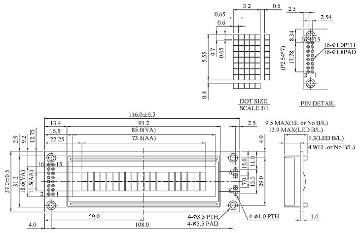 20x2 Character LCD, 20x2 LCD Display