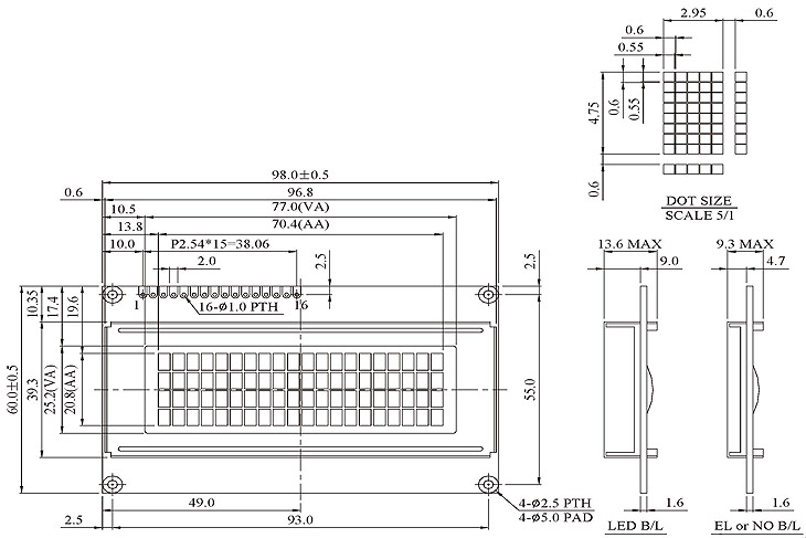 20x4 Character LCD, 20x4 LCD Display