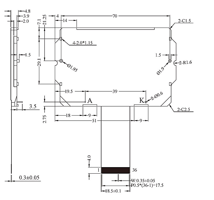 COG LCD Modules - VO128641