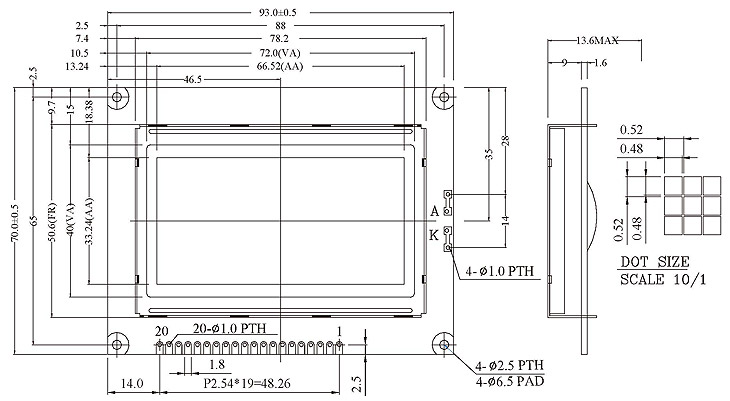 graphic lcd 128x64, 128x64 graphic lcd