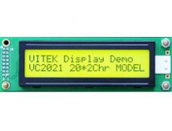 20x2 Character LCD, 20x2 LCD Display - VC2021